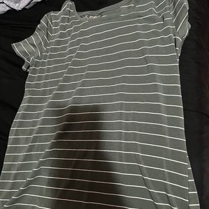 Woman’s striped shirt